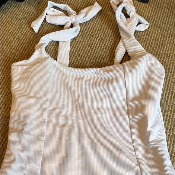 NWT Beach Riot ribbed White Swimsuit size large